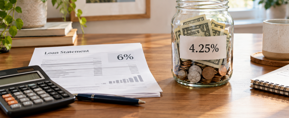 Should I Pay Off a 6% Loan or Keep Money in a 4.25% Savings Account?