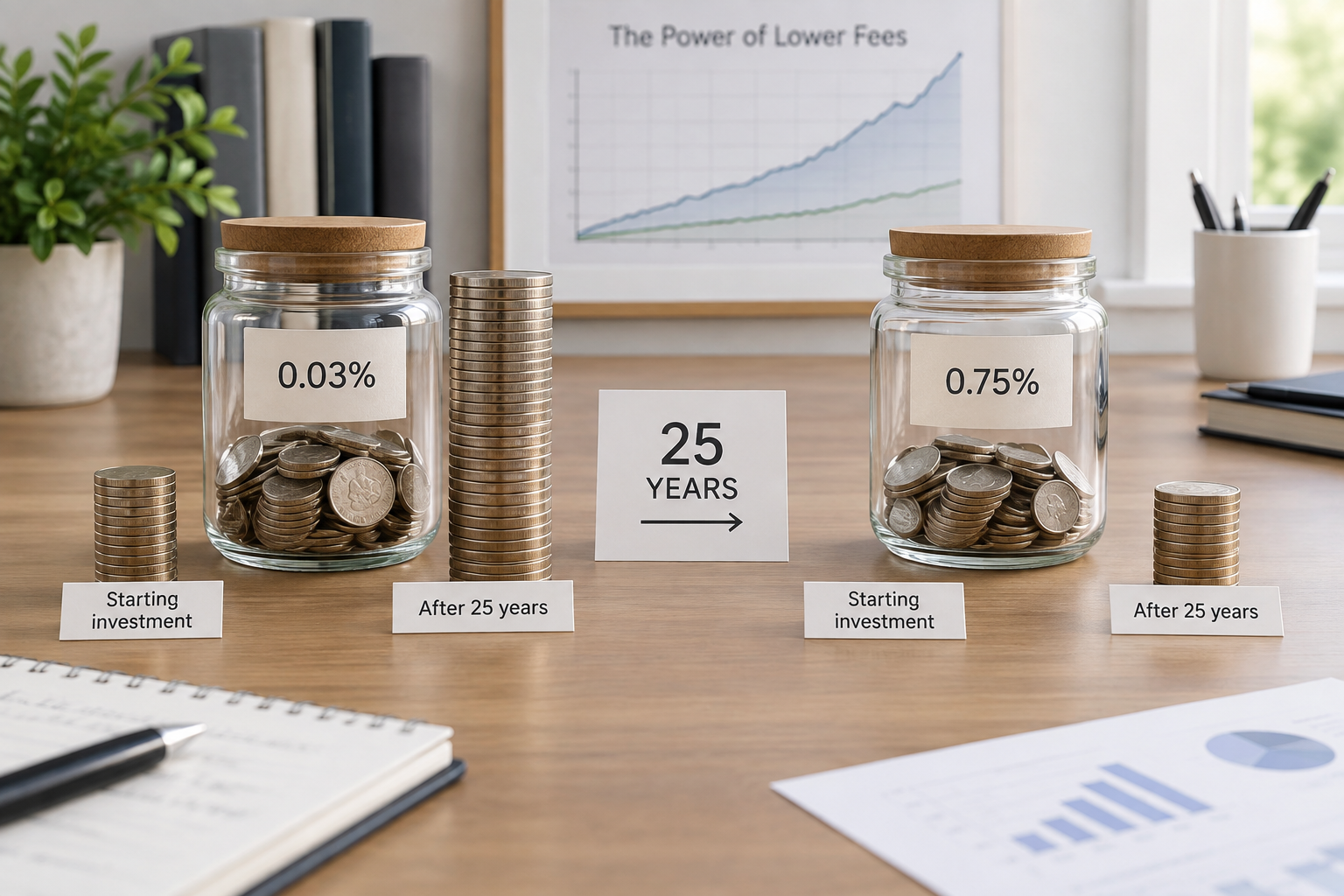 How Much Does a 0.75% ETF Fee Cost on $10,000?