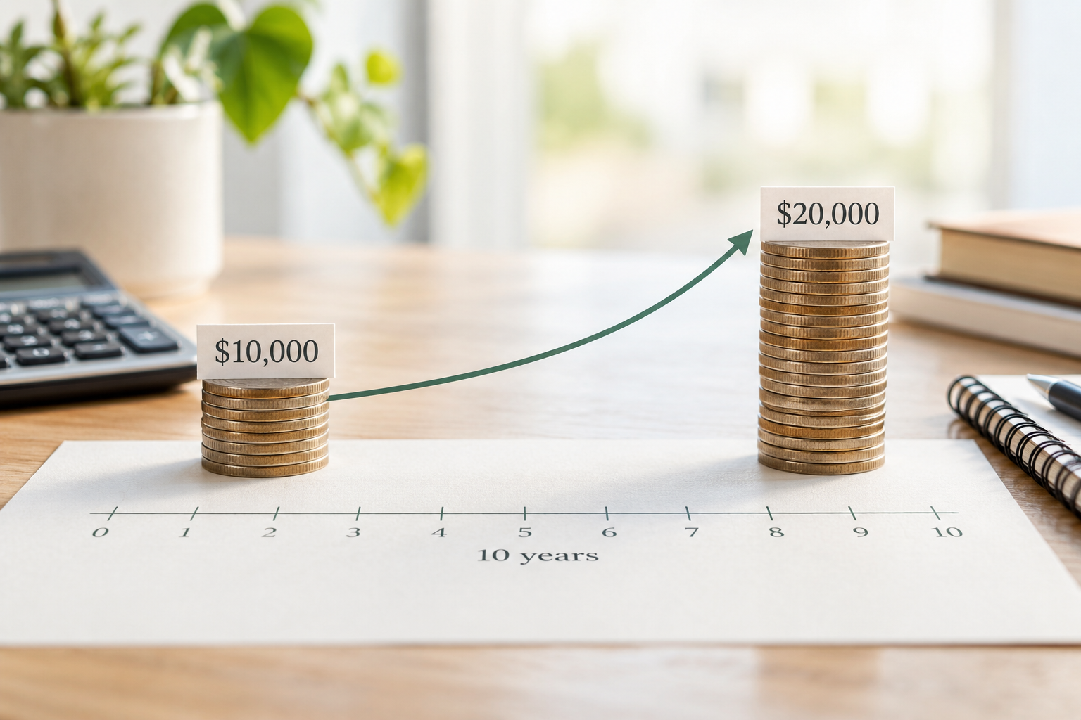 What Annual Return Doubles $10,000 in 10 Years?
